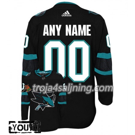 San Jose Sharks tröja Customized Alternate 2018-2019 Adidas Authentic - NHL Tröjor Barn